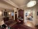 Elegant hallway showcasing period details and artwork at 3355 Smithtown Rd, Suwanee, GA 30024