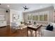 Bright office with hardwood floors and built-in shelving at 56 Mount Paran Rd, Atlanta, GA 30327