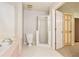 Bathroom with shower, tub, and toilet at 3407 River Rdg, Stockbridge, GA 30281