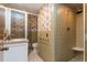 Updated bathroom with a large shower and neutral tile at 4370 Harris Trl, Atlanta, GA 30327