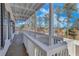 Spacious balcony with white railing and stunning neighborhood views at 1264 Six Sisters St, Dacula, GA 30019