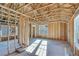 Framed room with exposed wooden beams and studs at 1274 Six Sisters St, Dacula, GA 30019