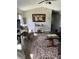 Living room with patterned rug, comfy seating, and art at 160 Scott Rd, Canton, GA 30115
