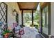 Charming rocking chair on a stone front porch at 962 Chattooga Trce, Suwanee, GA 30024