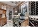 Well-lit wine cellar offering ample space for a large collection at 962 Chattooga Trce, Suwanee, GA 30024