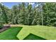 Spacious backyard with lush green lawn and wooded backdrop at 962 Chattooga Trce, Suwanee, GA 30024