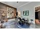 Dedicated music room with instruments and a rustic wood wall at 962 Chattooga Trce, Suwanee, GA 30024