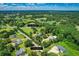 Aerial view of property showing home, expansive green space, and two entrances at 3700 Tom Brewer Rd, Loganville, GA 30052