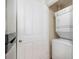 Stackable washer and dryer in a closet at 230 E Ponce De Leon Ave # 322, Decatur, GA 30030