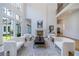 Living room with hardwood floors, large windows, and a cozy seating area at 1235 Mount Paran Nw Rd, Atlanta, GA 30327