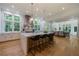 Open concept kitchen with large island and breakfast bar at 1235 Mount Paran Nw Rd, Atlanta, GA 30327