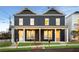 Two new townhouses with front porches and modern design at 597 Federal Se Ter, Atlanta, GA 30315