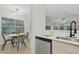Modern kitchen with stainless steel appliances and white quartz countertops at 4254 River Green Nw Dr # 616, Atlanta, GA 30327