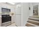 Modern kitchen with stainless steel appliances and white cabinets at 4254 River Green Nw Dr # 616, Atlanta, GA 30327