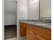 Bathroom with granite countertop and vanity at 3599 Woodbriar Cir # E, Tucker, GA 30084