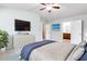 Main bedroom with dresser and ensuite bathroom at 2386 Bellyard Dr, Buford, GA 30519