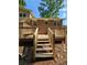 Stairs leading from deck to backyard at 4670 Eberline Ct, Stone Mountain, GA 30083