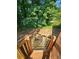 Wooden stairs leading down from deck to yard at 4670 Eberline Ct, Stone Mountain, GA 30083
