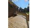 Wooden deck with a view of the backyard at 4670 Eberline Ct, Stone Mountain, GA 30083