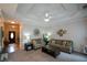 Spacious living room with coffered ceiling and fireplace at 37 Red Fox Trl, Euharlee, GA 30145
