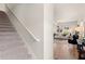 Carpeted staircase leading to the upper level at 204 Epping Street # 2, Stockbridge, GA 30281