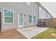 Private patio with concrete slab and wood fence at 5586 Cannonade Ln, Stonecrest, GA 30058