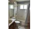 Clean bathroom with a shower/tub combo and vanity at 2203 Hillcrest Ave, Decatur, GA 30032