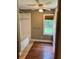 Bathroom with tub, shower, and hardwood floors at 2203 Hillcrest Ave, Decatur, GA 30032