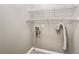 Laundry room with wire shelving and hookups at 320 Pintail Ct, Suwanee, GA 30024