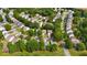 Aerial view of houses in a neighborhood at 320 Pintail Ct, Suwanee, GA 30024