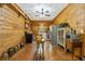 Country kitchen with stainless steel appliances and wood flooring at 200 Ross St, Carrollton, GA 30116