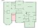 Two-story home floor plan with primary bedroom and open space at 2669 Saint Paul Sw Dr, Atlanta, GA 30331
