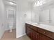 Clean bathroom with single vanity and toilet at 2669 Saint Paul Sw Dr, Atlanta, GA 30331