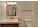 Clean bathroom with vanity, toilet and shower at 4551 Howell Farms Nw Rd, Acworth, GA 30101