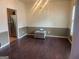 Dining room with hardwood floors and a chandelier at 4870 Hairston Park Sq, Stone Mountain, GA 30083