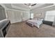 Main bedroom with ensuite bathroom and ceiling fan at 437 Livingston Pt, Acworth, GA 30102