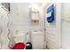Small bathroom with toilet, sink and shower at , Atlanta, GA 30318