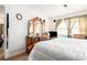 Main bedroom with wooden dresser and large bed at , Atlanta, GA 30318
