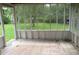 Screened porch overlooking backyard, ready for flooring at 126 Irvin St, Jonesboro, GA 30236