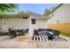 Spacious backyard with patio furniture and a seating area at 976 Washington St, Atlanta, GA 30315