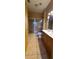 Double vanity bathroom with shower and tile floors at 898 Oak St # 1127, Atlanta, GA 30310