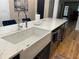 Modern farmhouse sink with gooseneck faucet and quartz countertop at 1587 Alder Se Ct, Atlanta, GA 30317