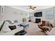 Living room with fireplace and neutral decor at 5410 Whisper Ct, Cumming, GA 30028