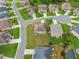 Aerial view of house and neighborhood at 5410 Whisper Ct, Cumming, GA 30028