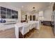 Modern kitchen with white quartz island and stainless steel appliances at 330 Heatherden Ave, Fayetteville, GA 30214