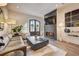 Spacious living room featuring a fireplace and large windows at 330 Heatherden Ave, Fayetteville, GA 30214