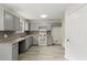 Gray kitchen with ample counter space and appliances at 3419 River Run Trl, Decatur, GA 30034