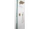 Modern shower with gold fixtures and white tile at 589 Federal Se Ter, Atlanta, GA 30315