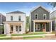 Row of new homes with craftsman style and front porches at 589 Federal Se Ter, Atlanta, GA 30315