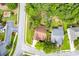 Aerial view of house and neighborhood, showing the surrounding area at 5501 Somer Ridge Ct, Douglasville, GA 30134